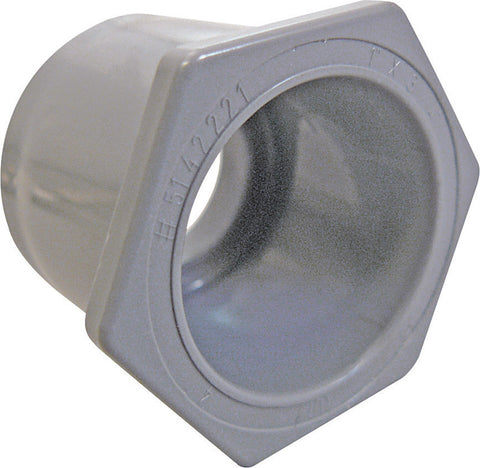 Manguito reductor de PVC Cantex de 1-1/2 x 1-1/4 pulg., 1 ud.
