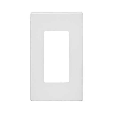 Leviton Decora Plus White 1 gang Polycarbonate Decorator Screwless Wall Plate 1 pk (Pack of 20)