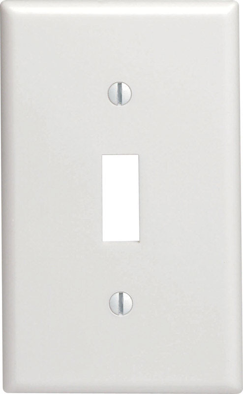 Leviton White 1 gang Nylon Toggle Wall Plate 1 pk (Pack of 20)