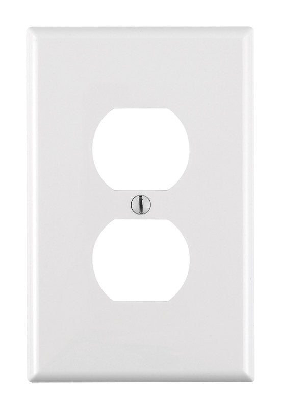 Leviton White 1 gang Nylon Duplex Wall Plate 1 pk (Pack of 20)