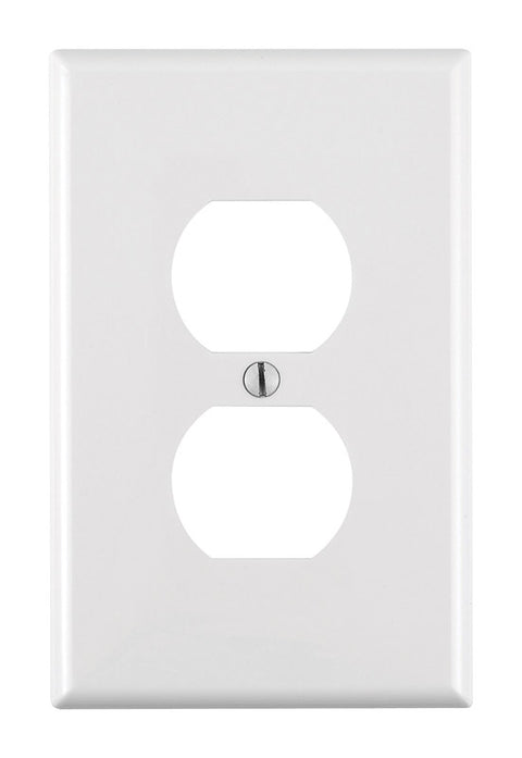 Leviton White 1 gang Nylon Duplex Wall Plate 1 pk (Pack of 20)