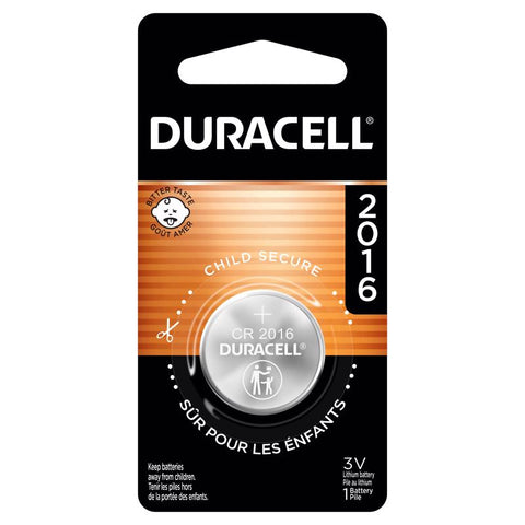 Duracell Lithium Coin 2016 3 V 75 mAh Security and Electronic Battery 1 pk (Pack of 6)