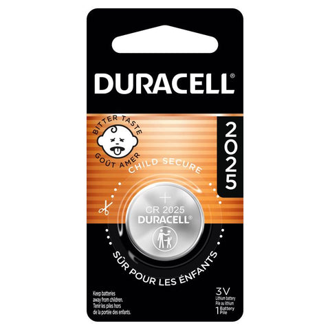 Duracell Lithium Coin 2025 3 V 165 mAh Security and Electronic Battery 1 pk (Pack of 6)