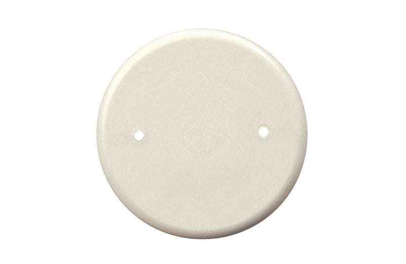 Allied Moulded Fiberglassbox Round Fiberglass 1 gang 4-13/16 in. W Ceiling Box Cover