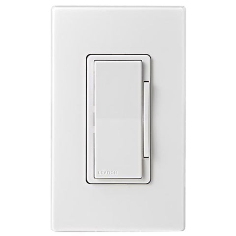 Interruptor regulador inteligente Leviton Decora blanco con palanca, paquete de 1