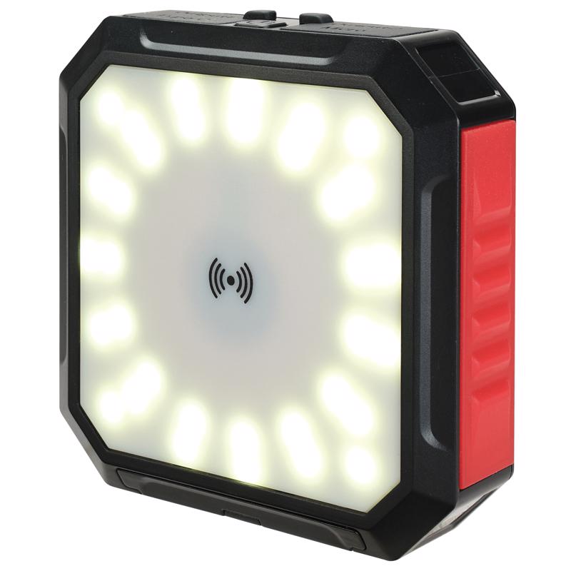 WeatherX Black/Red LED Rechargeable Flashlight Power Bank