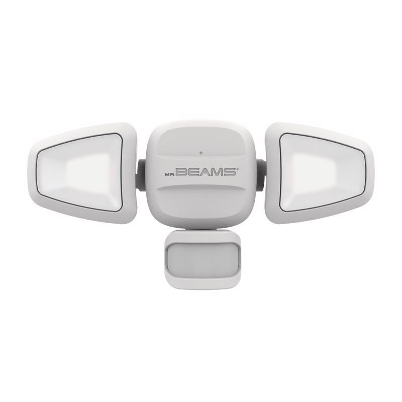 Luz de seguridad LED blanca Mr. Beams con sensor de movimiento y alimentación por batería