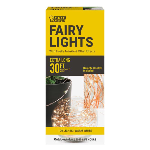 Guirnalda de luces LED Feit de color blanco cálido, 9 m, 100 luces