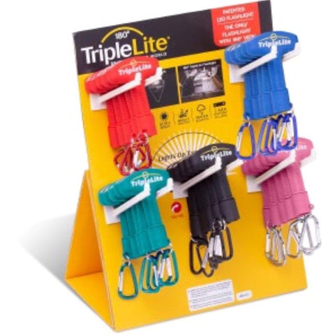 TripleLite 50 lm Assorted LED Flashlight With Key Ring AAA Battery (Pack of 25)