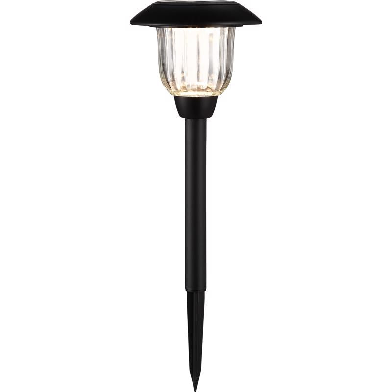 Living Accents Black Solar Powered 0.2 W LED Pathway Light 1 pk (Pack of 12)