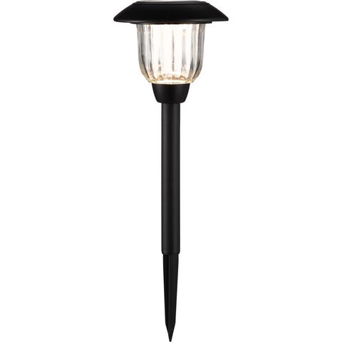 Living Accents Black Solar Powered 0.2 W LED Pathway Light 1 pk (Pack of 12)