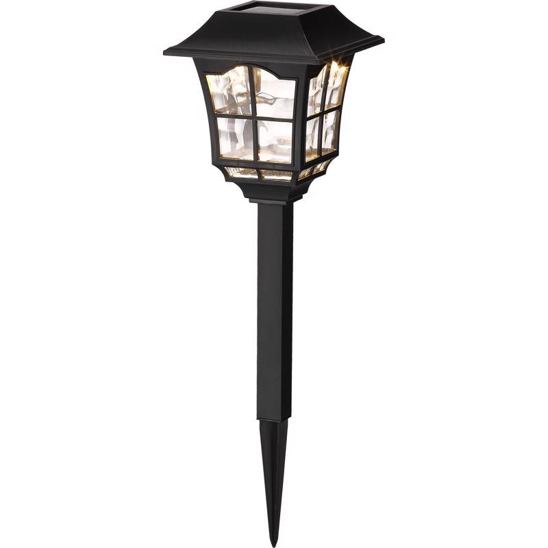 Living Accents Black Solar Powered 0.06 W LED Pathway Light 1 pk (Pack of 12)