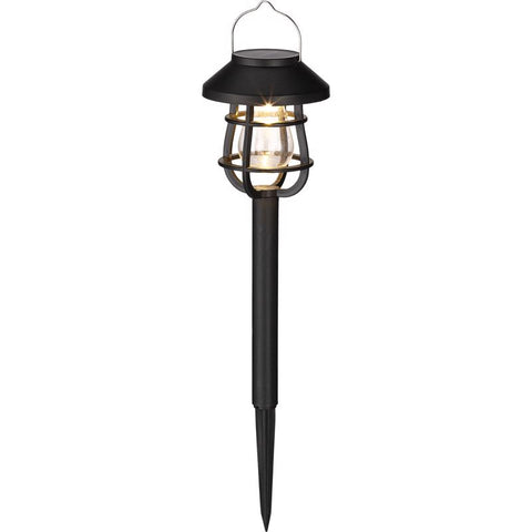 Living Accents Black Solar Powered 0.06 W LED Pathway Light 1 pk (Pack of 12)