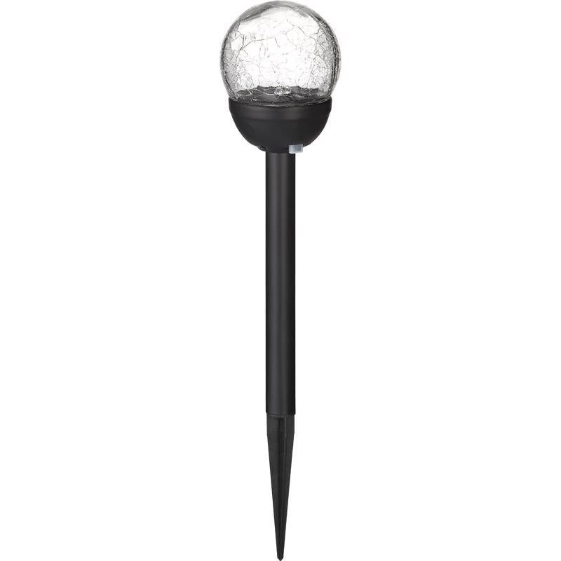 Living Accents Black Solar Powered 0.06 W LED Pathway Light 1 pk (Pack of 12)
