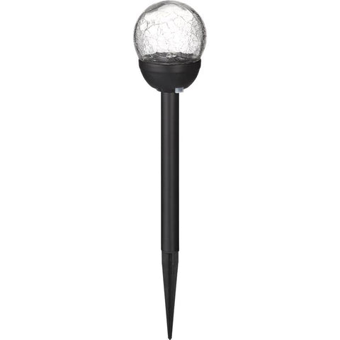 Living Accents Black Solar Powered 0.06 W LED Pathway Light 1 pk (Pack of 12)
