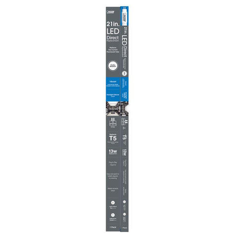 Feit T5 Daylight Deluxe 21 in. Bi-Pin Linear LED Linear Lamp 13 Watt Equivalence 1 pk (Pack of 6)