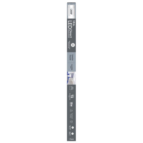 Feit T8 Cool White 18 in. G13 Linear LED Linear Lamp 18 Watt Equivalence 1 pk (Pack of 6)