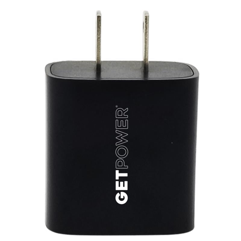 GetPower Black Plug-In USB PD Charger For Universal (Pack of 30)