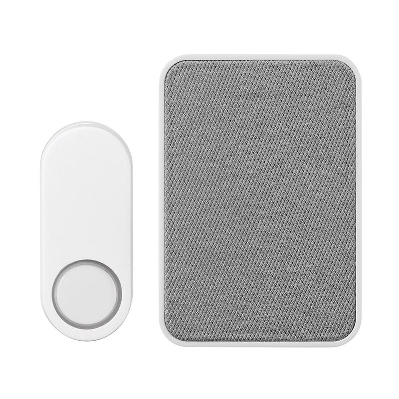 Kit de timbre inalámbrico Heath Zenith de plástico gris/blanco