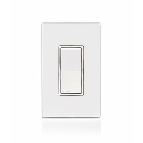 Leviton Single Pole Rocker Switch White 1 pk
