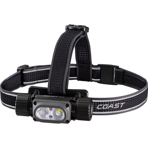 Coast WPH34R 2000 lm Black/Gray LED Rechargeable Head Lamp