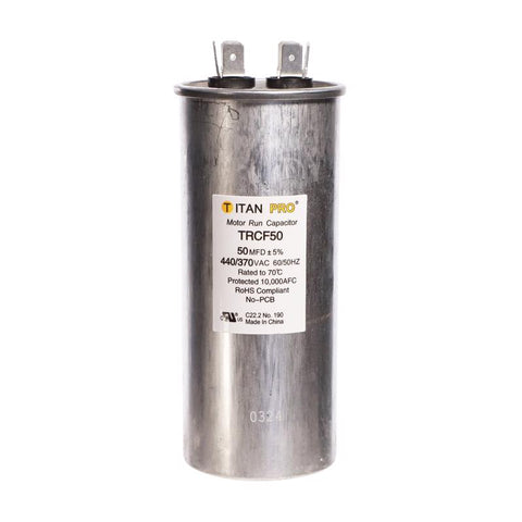 Titan Pro 50 MFD 440 V Round Run Capacitor