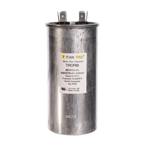 Titan Pro 60 MFD 440 V Round Run Capacitor