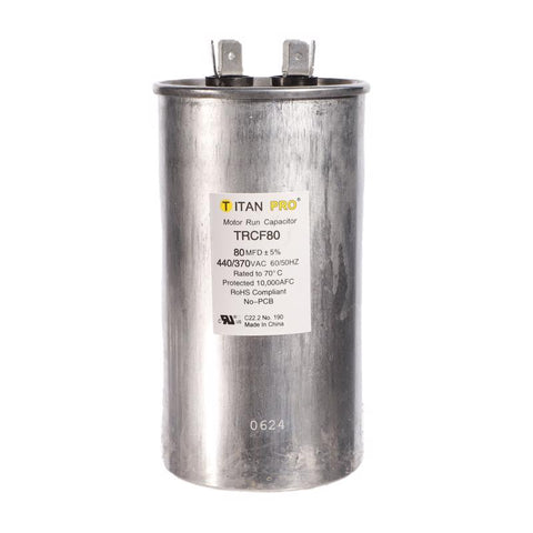 Titan Pro 80 MFD 440 V Round Run Capacitor