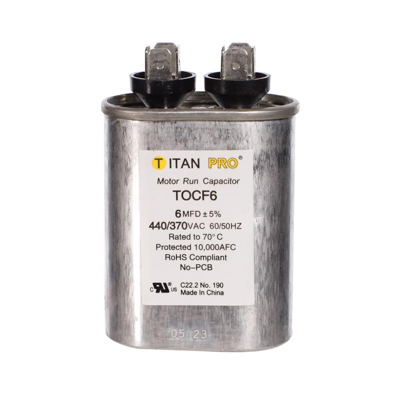Titan Pro 6 MFD 440 V Oval Run Capacitor