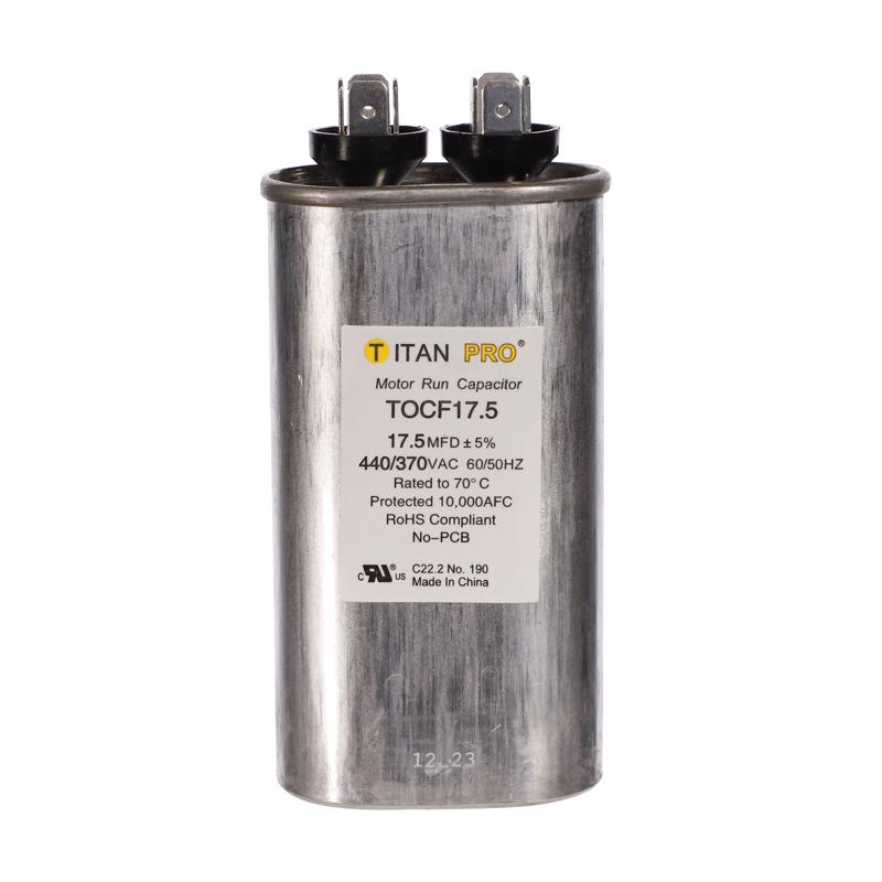 Titan Pro 17.5 MFD 440 V Oval Run Capacitor