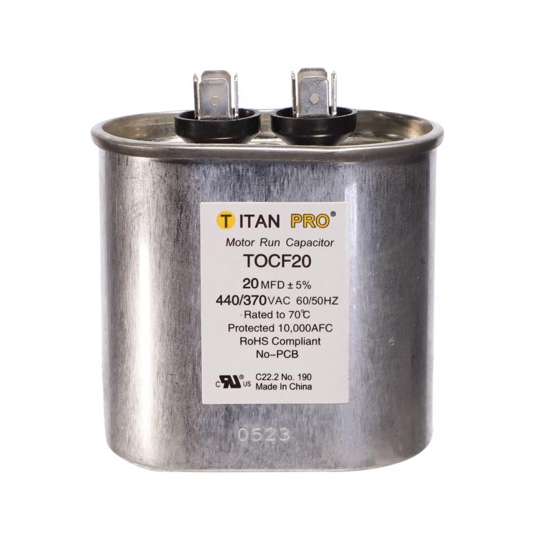 Titan Pro 20 MFD 440 V Oval Run Capacitor