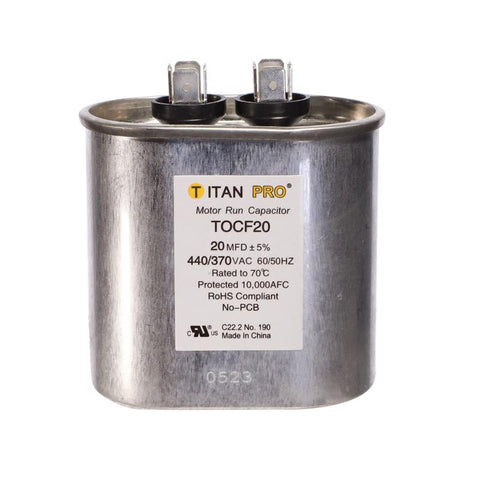 Titan Pro 20 MFD 440 V Oval Run Capacitor