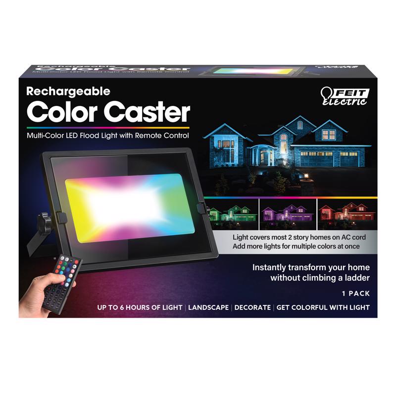 Feit Proyector LED negro de 30 W a batería, paquete de 1