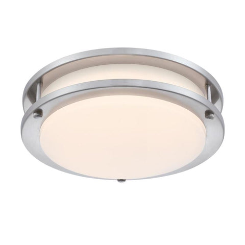 Westinghouse Lauderdale 3.5 in. H X 11 in. W X 11 in. L Brushed Nickel Silver Ceiling Fixture
