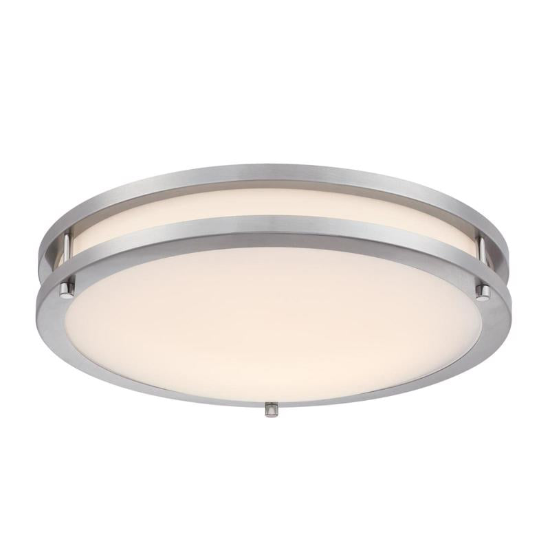 Westinghouse Lauderdale 3.5 in. H X 15.75 in. W X 15.75 in. L Brushed Nickel Silver Ceiling Fixture