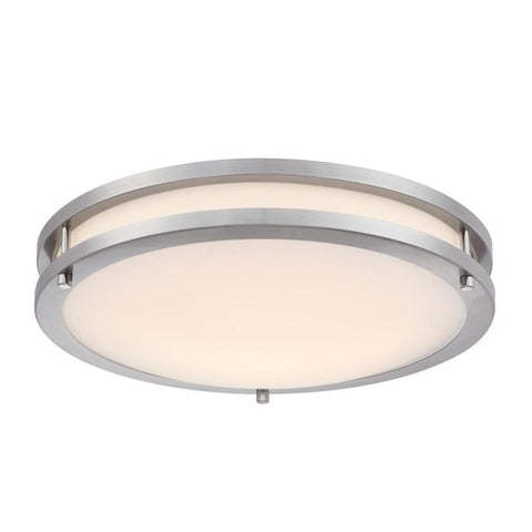 Westinghouse Lauderdale 3.5 in. H X 15.75 in. W X 15.75 in. L Brushed Nickel Silver Ceiling Fixture