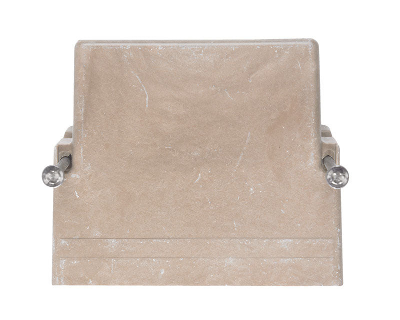Caja rectangular de fibra de vidrio Allied Moulded FiberglassBox para obra nueva, 20-1/2 pulgadas cúbicas, para 1 interruptor o tomacorriente, blanco hueso
