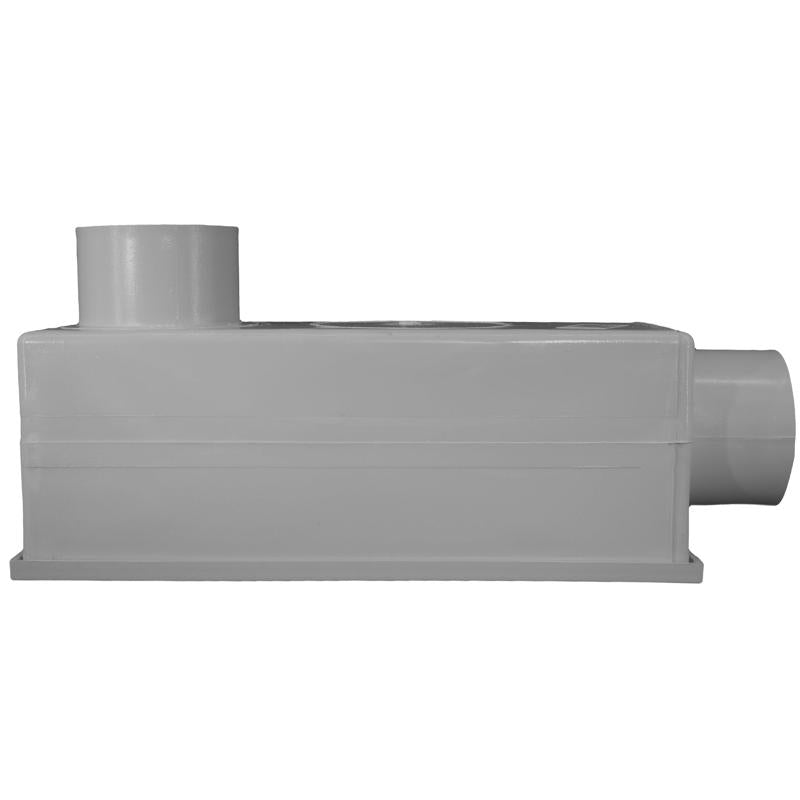 Cantex 2-1/2 in. D PVC Conduit Body For PVC 1 pk