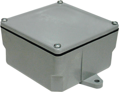 Cantex New and Old Work Square PVC 1 gang Junction Box Gray