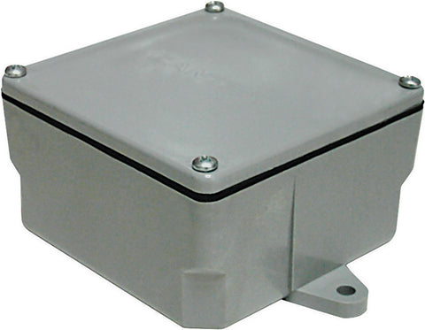 Cantex New and Old Work Square PVC 1 gang Junction Box Gray