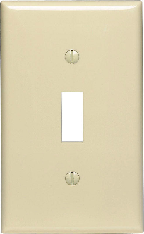 Leviton Ivory 1 gang Nylon Toggle Wall Plate 1 pk (Pack of 20)