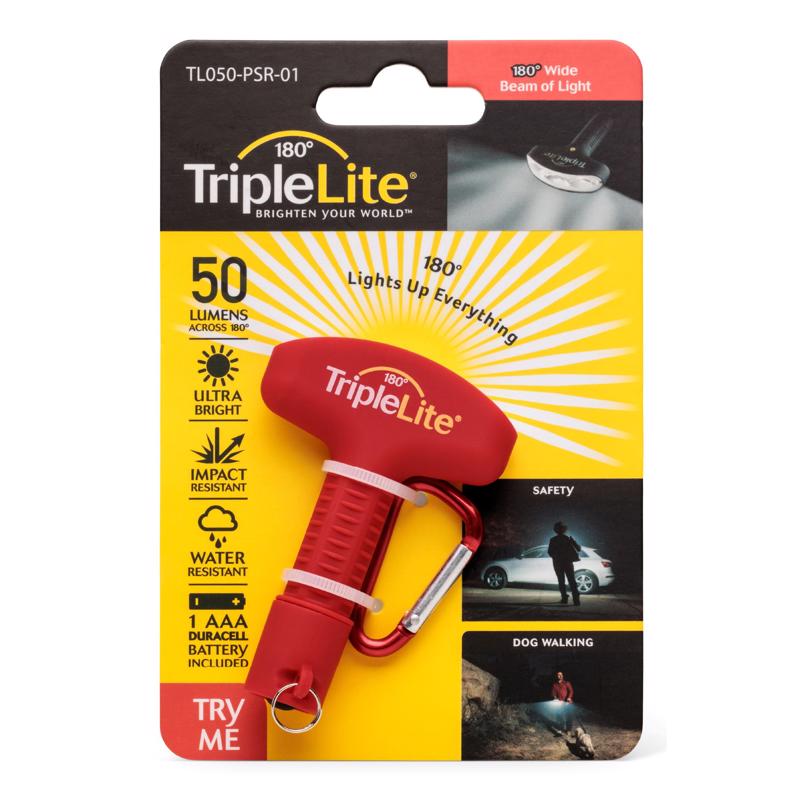 Linterna roja LED TripleLite de 50 lm con batería AAA