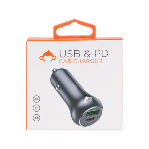 MonkeyZ 2 Port USB A/C Car Charger (Pack of 12)