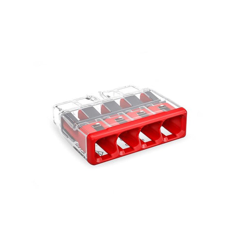 Wago 4 Port Push-In Wire Connector 10 pk