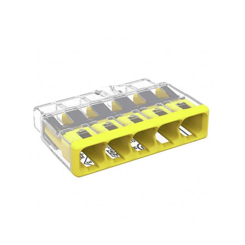 Wago 5 Port Push-In Wire Connector 10 pk