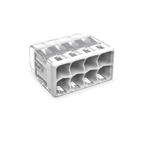 Wago 8 Port Push-In Wire Connector 5 pk