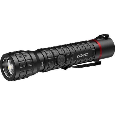 COAST G40R 1000 lm Black LED Rechargeable Rechargeable Flashlight 18650 Battery