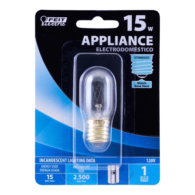 Feit 15 W T7 Appliance Incandescent Bulb E12 (Candelabra) Clear 1 pk