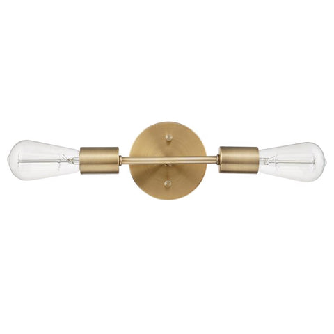 Globe Electric Matte Bronze 2 lights Incandescent Vanity Light Wall Mount