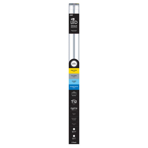 Feit Electric Linear Adjustable White 48 in. Bi-Pin T12 LED Tube 40 Watt Equivalence 2 pk (Pack of 10)